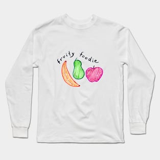 Fruity Foodie Cute Fruit Design Long Sleeve T-Shirt